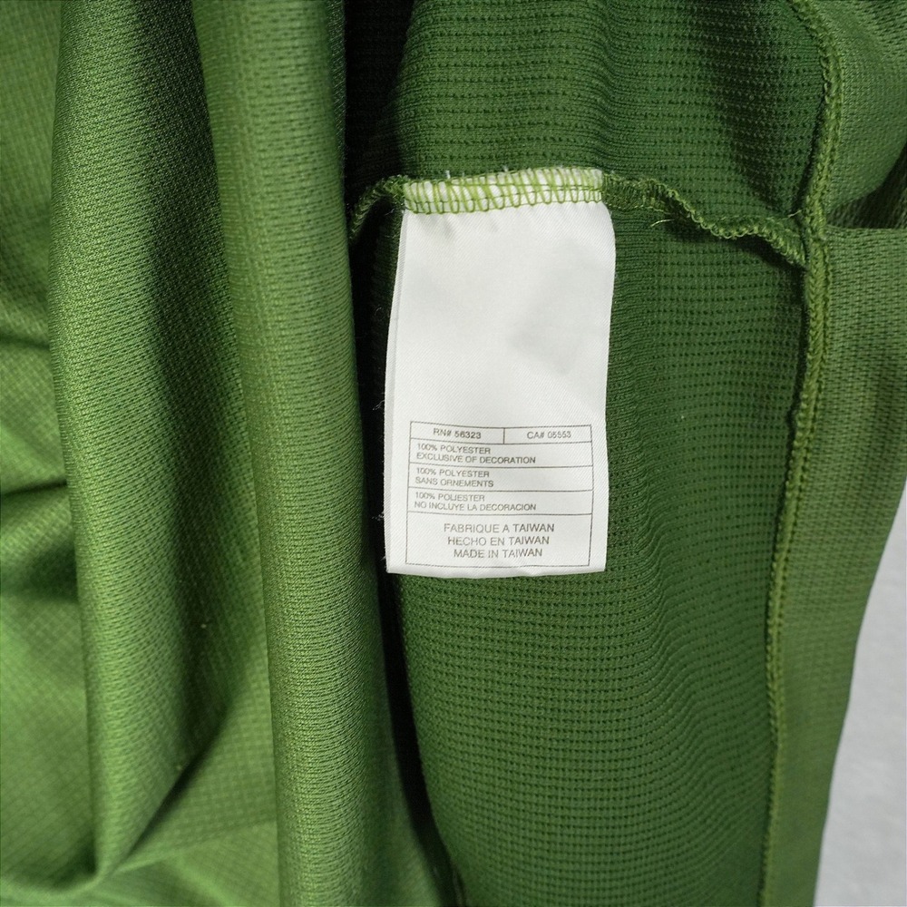 Vintage Nike Sphere React Golf Polo Shirt Mens Large Green 1/4 Zip Short Sleeve - Picture 10 of 10